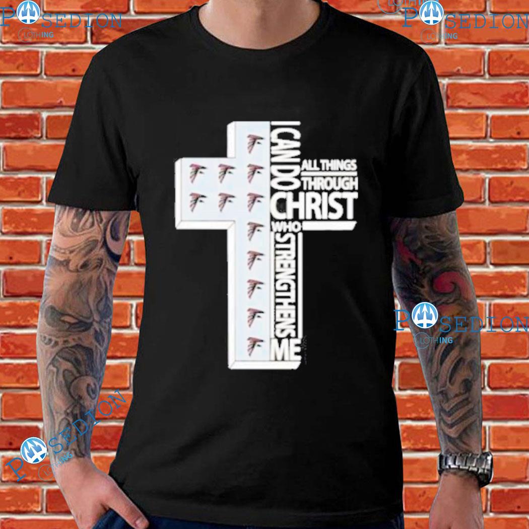 Atlanta Falcons Cross I Can Do Christ Who Strengthens Me All Things Through  shirt, hoodie, sweater, long sleeve and tank top