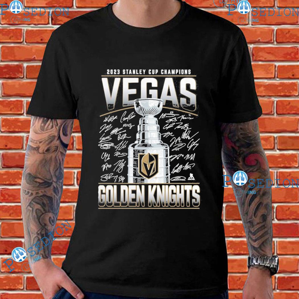 Men's Fanatics Branded Black Vegas Golden Knights 2023 Stanley Cup  Champions Logo T-Shirt