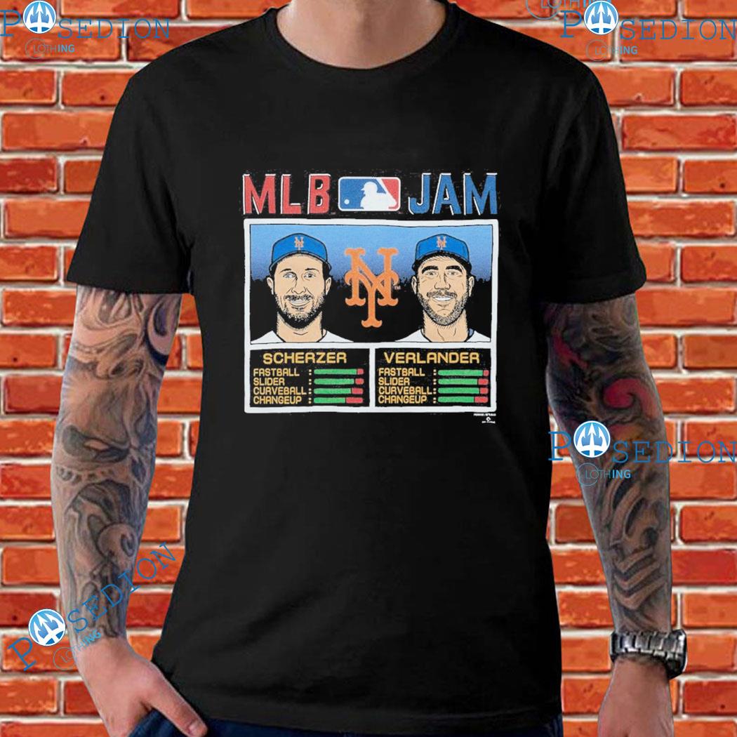 New York Mets Max Scherzer & Justin Verlander Homage Black MLB Jam  Tri-Blend T-Shirt, hoodie, sweater, long sleeve and tank top