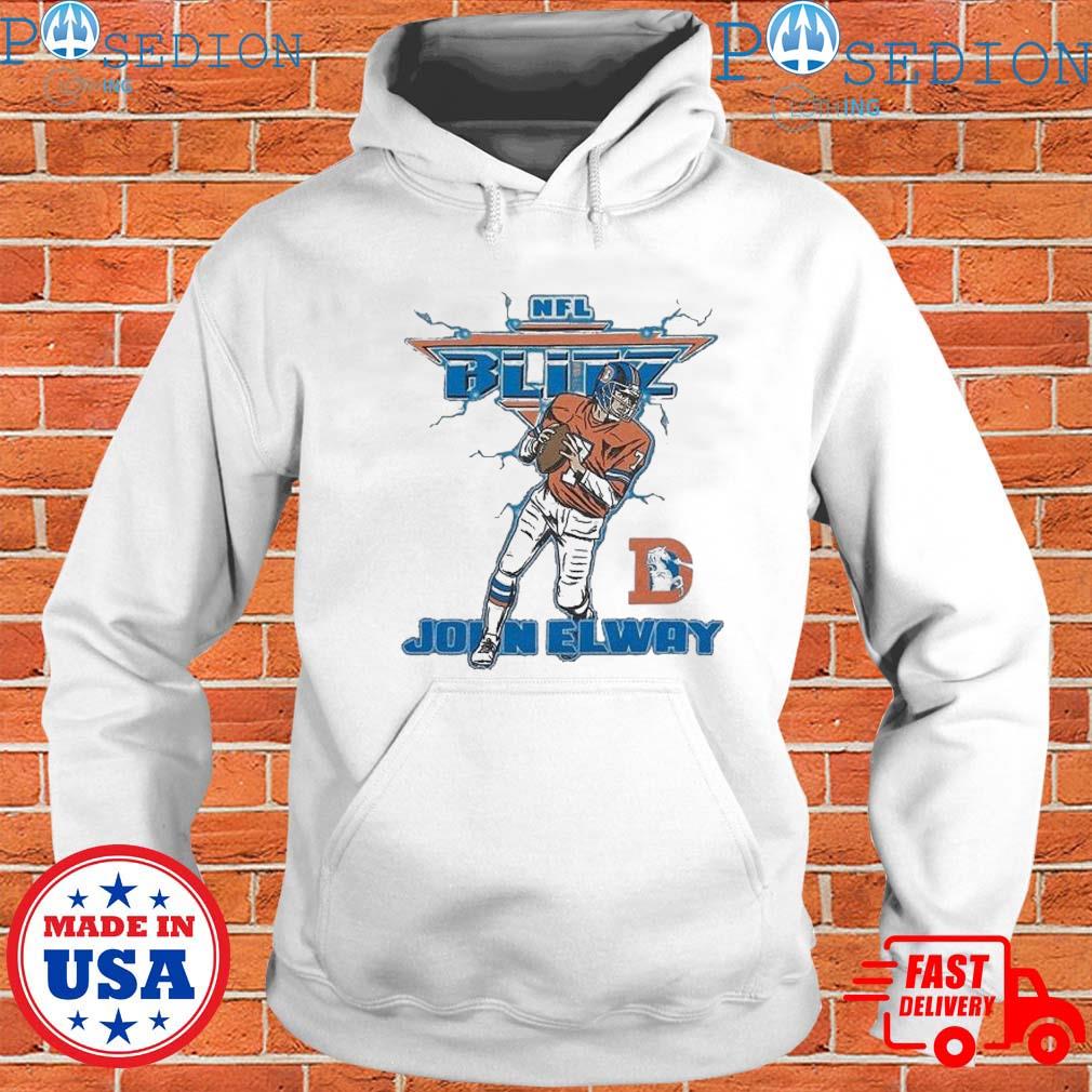 NFL Blitz Denver Broncos John Elway T-shirt, hoodie, sweater, long