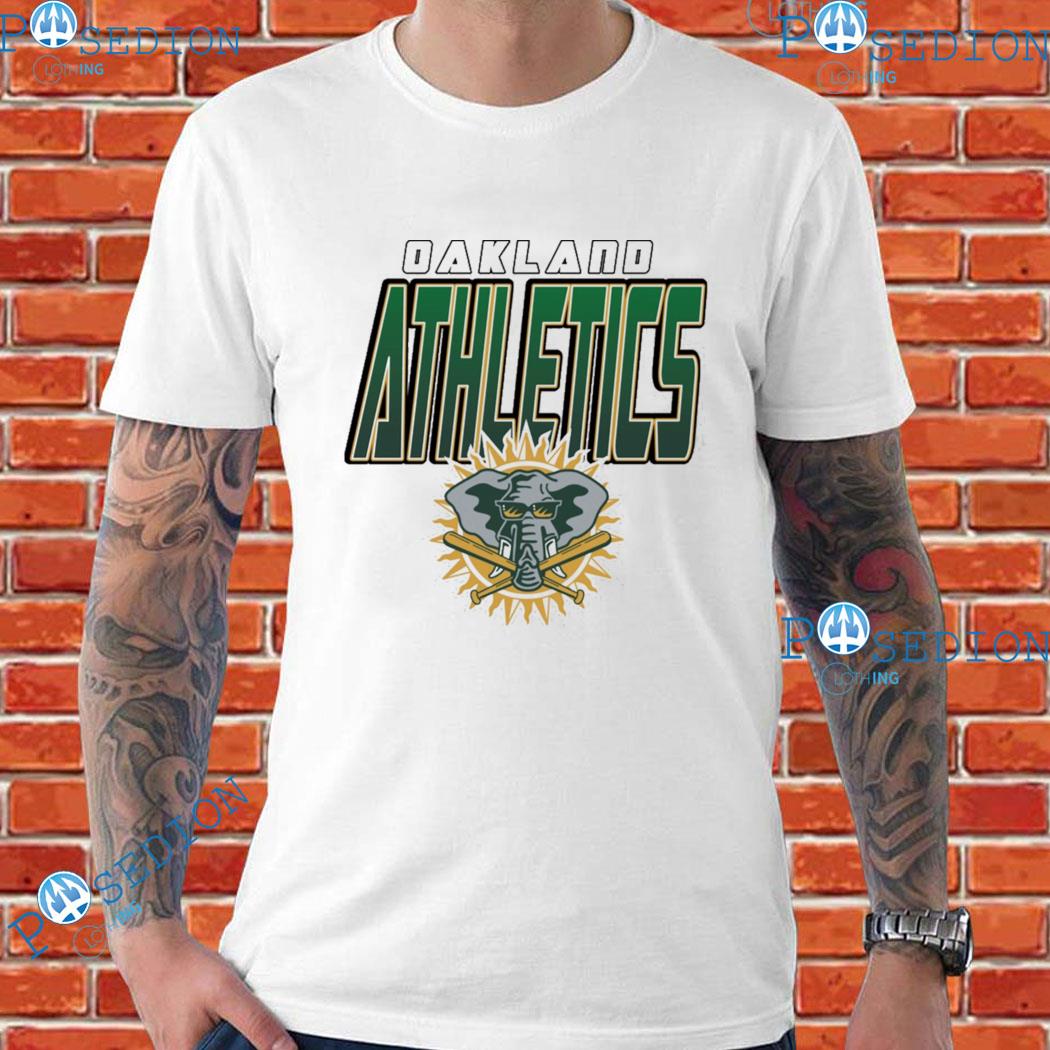 Vintage Oakland Athletics T-shirt Oakland As Grey Green 