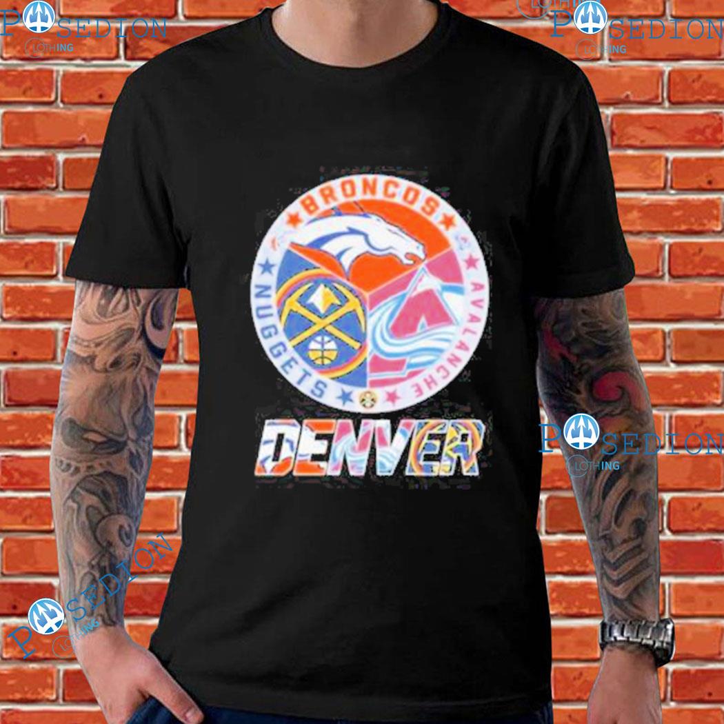 Denver Broncos Colorado Avalanche Denver Nuggets Championship logo 2023  shirt