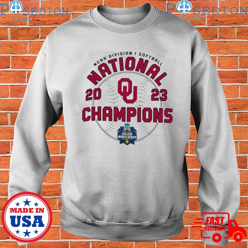 Women's Champion White Oklahoma Sooners 2023 NCAA Softball Women's College World  Series Champions Locker Room T-Shirt