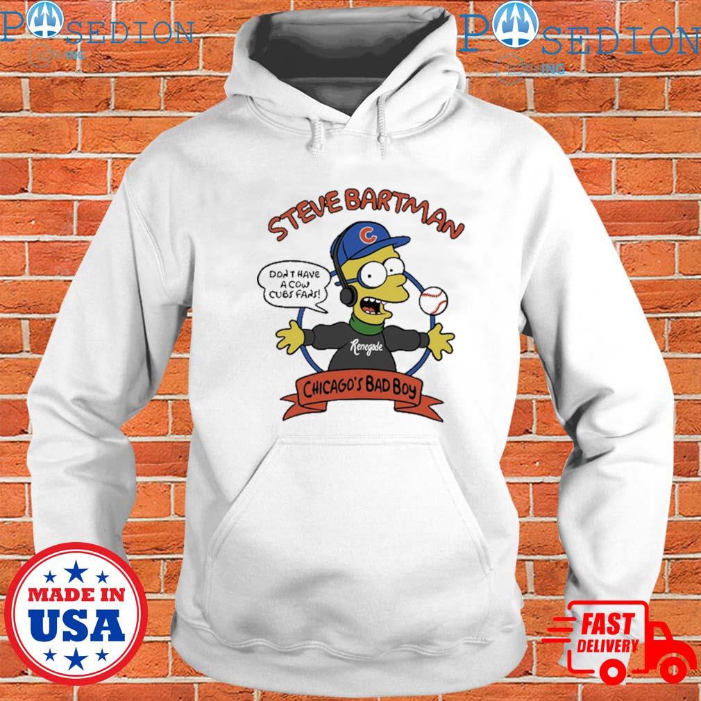 Steve Bartman Chicago's bad boy don't have a cow Cubs fans shirt, hoodie,  sweater and v-neck t-shirt