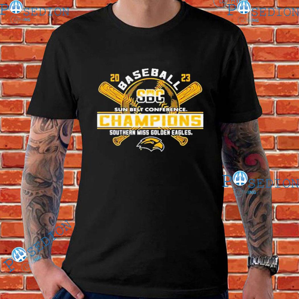 Southern Miss Golden Eagles 2023 Sun Belt Baseball Conference Champions  Shirt