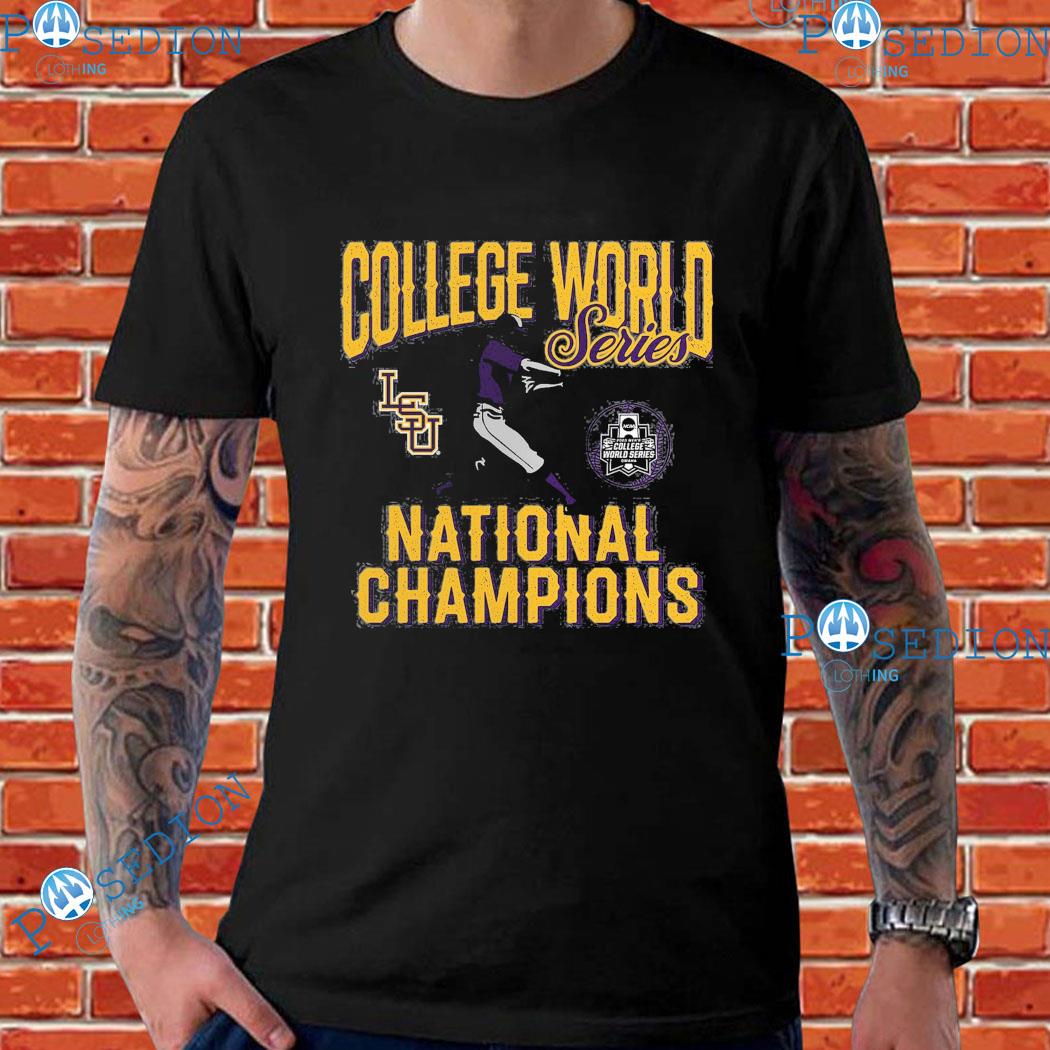 Lsu tigers 2023 ncaa world series champions baseball jersey shirt
