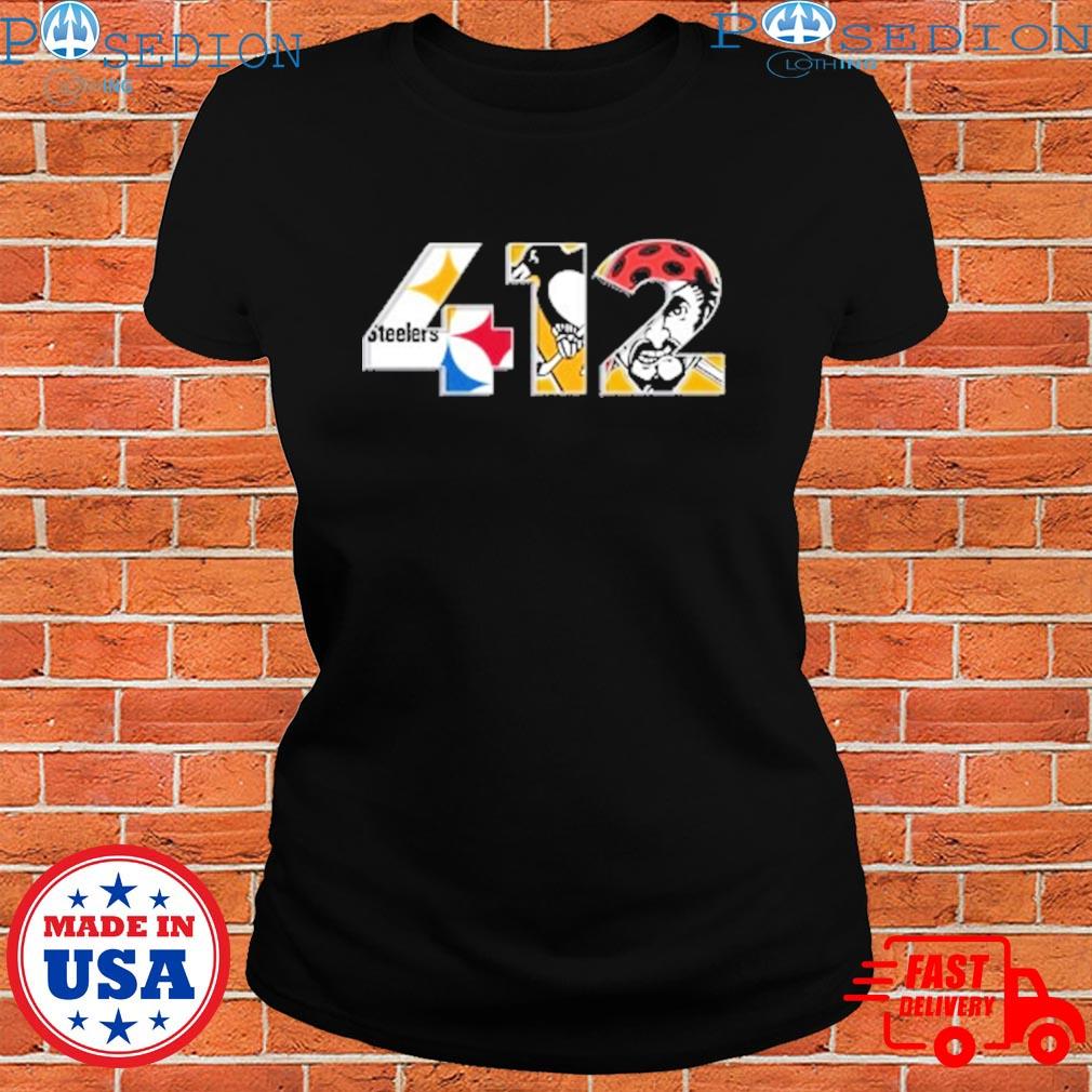 Official Area Code 412 Sports Teams For Pittsburgh Shirt - Long