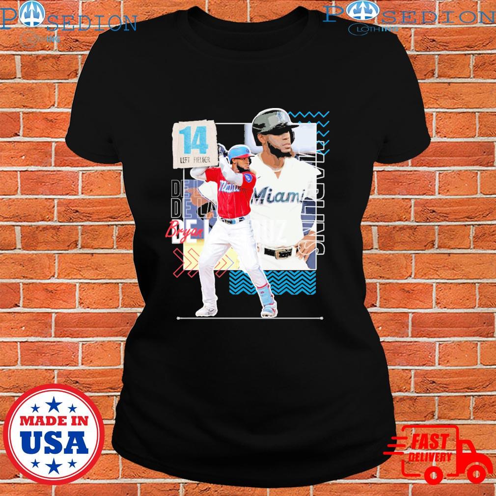 Bryan De La Cruz Baseball Marlins 6 T-Shirt - Shirt Low Price