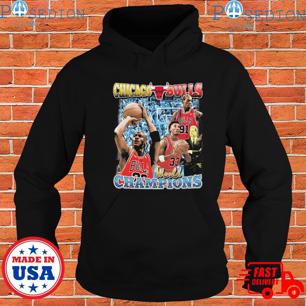Official chicago bulls world champions michael Jordan scottie pippen and dennis  rodman T-shirts, hoodie, sweater, long sleeve and tank top
