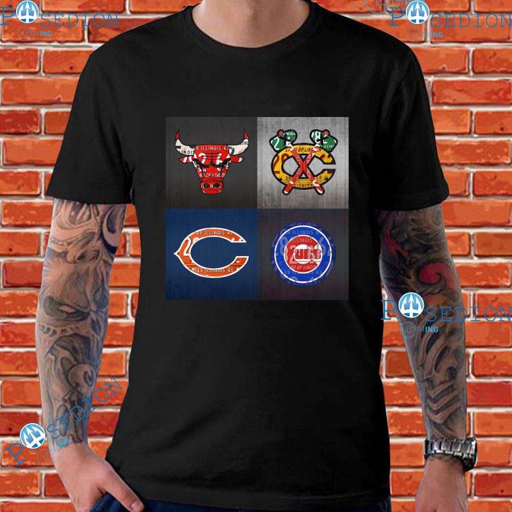 Chicago sports Chicago Blackhawks Chicago Bulls Chicago Bears Chicago Cubs  shirt, hoodie, sweater, long sleeve and tank top