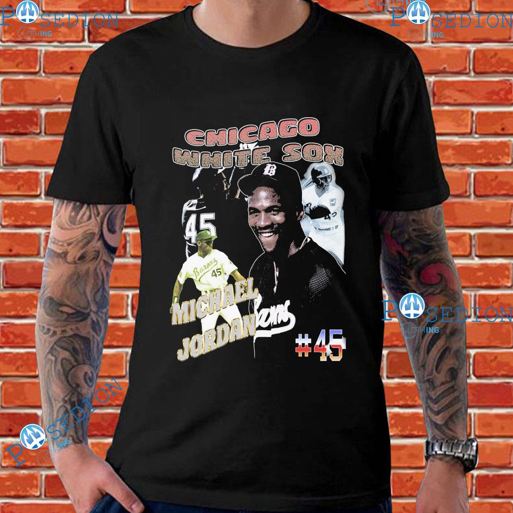 Chicago white sox michael Jordan #45 baseball graphic T-shirts