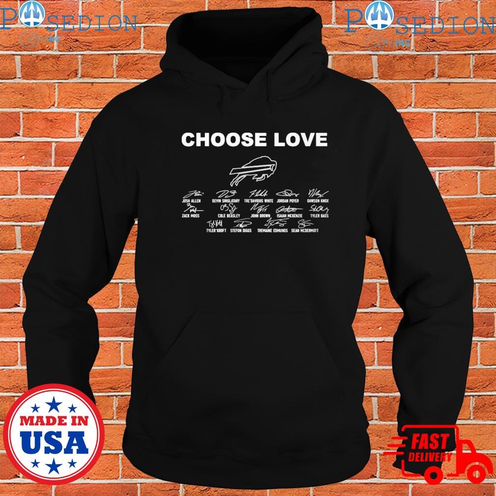 Choose Love Buffalo Bills Signatures Shirt, hoodie, sweater, long sleeve  and tank top