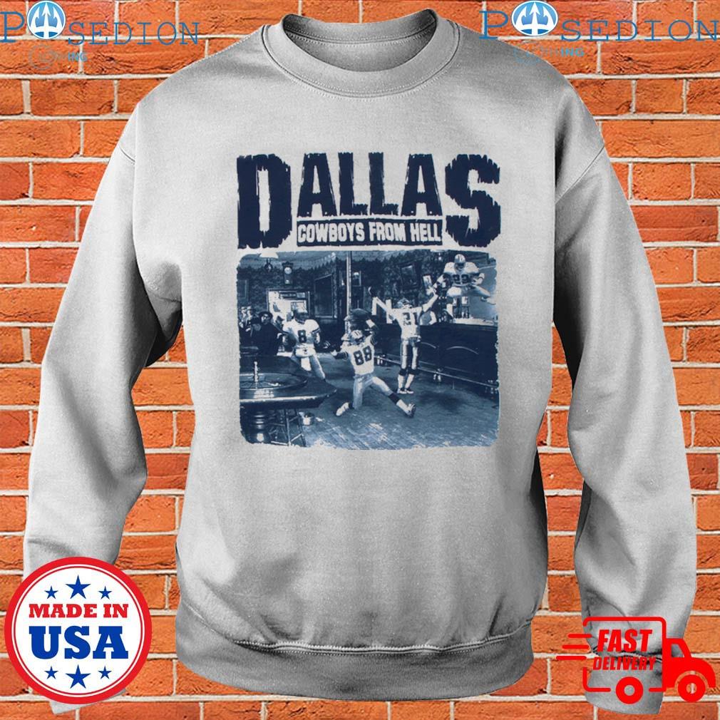 Dallas Cowboys Mens Long Sleeve T-Shirt Cowboys Team Apparel Size 2XL XXL  Gray