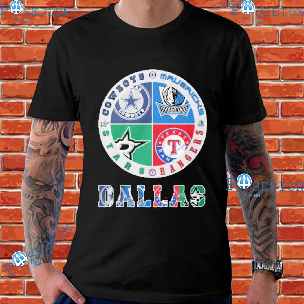 Dallas Cowboys Mavericks Stars And Rangers Logo Shirt