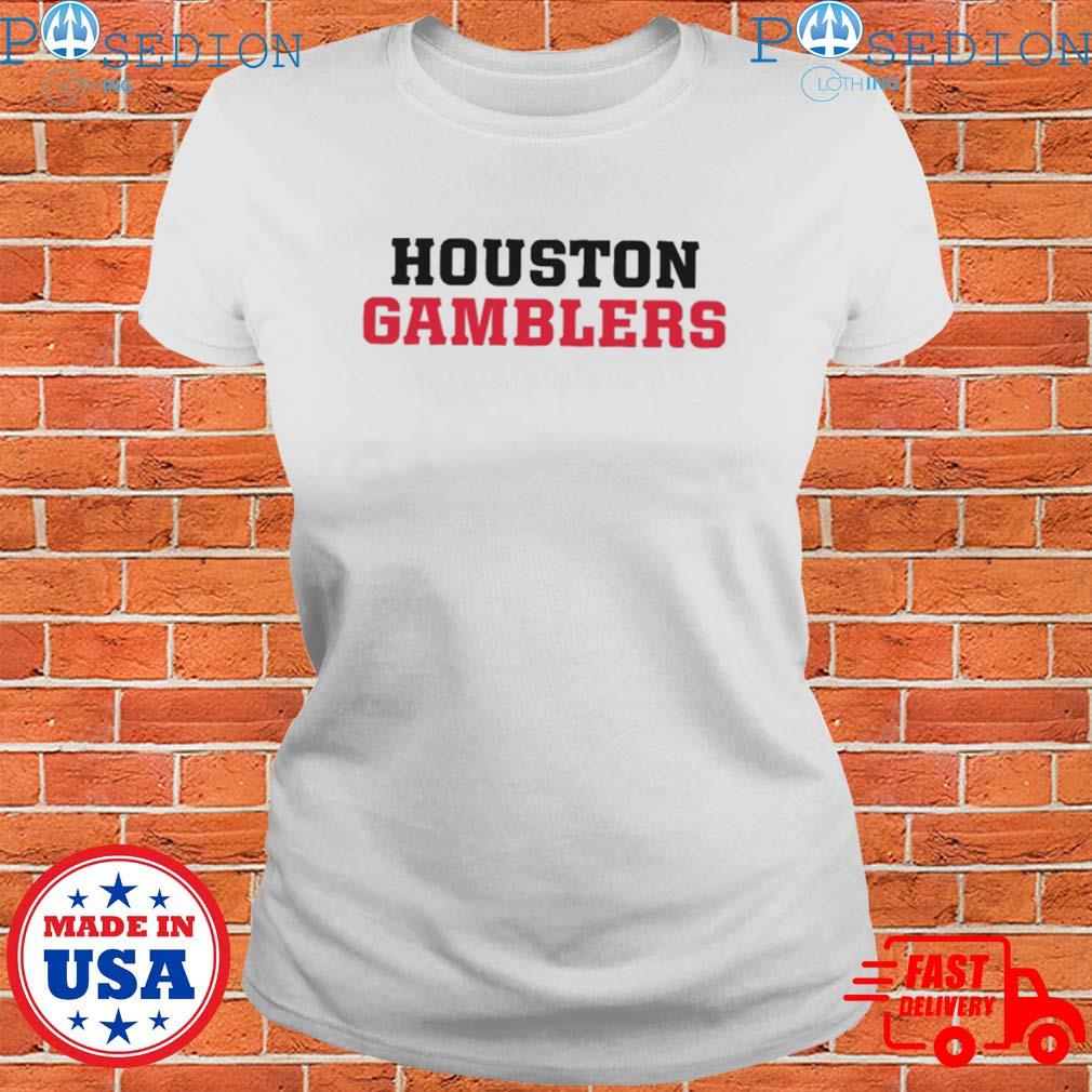 vp-bda Houston Gamblers Authentic Sideline Long Sleeve Shirt White / S