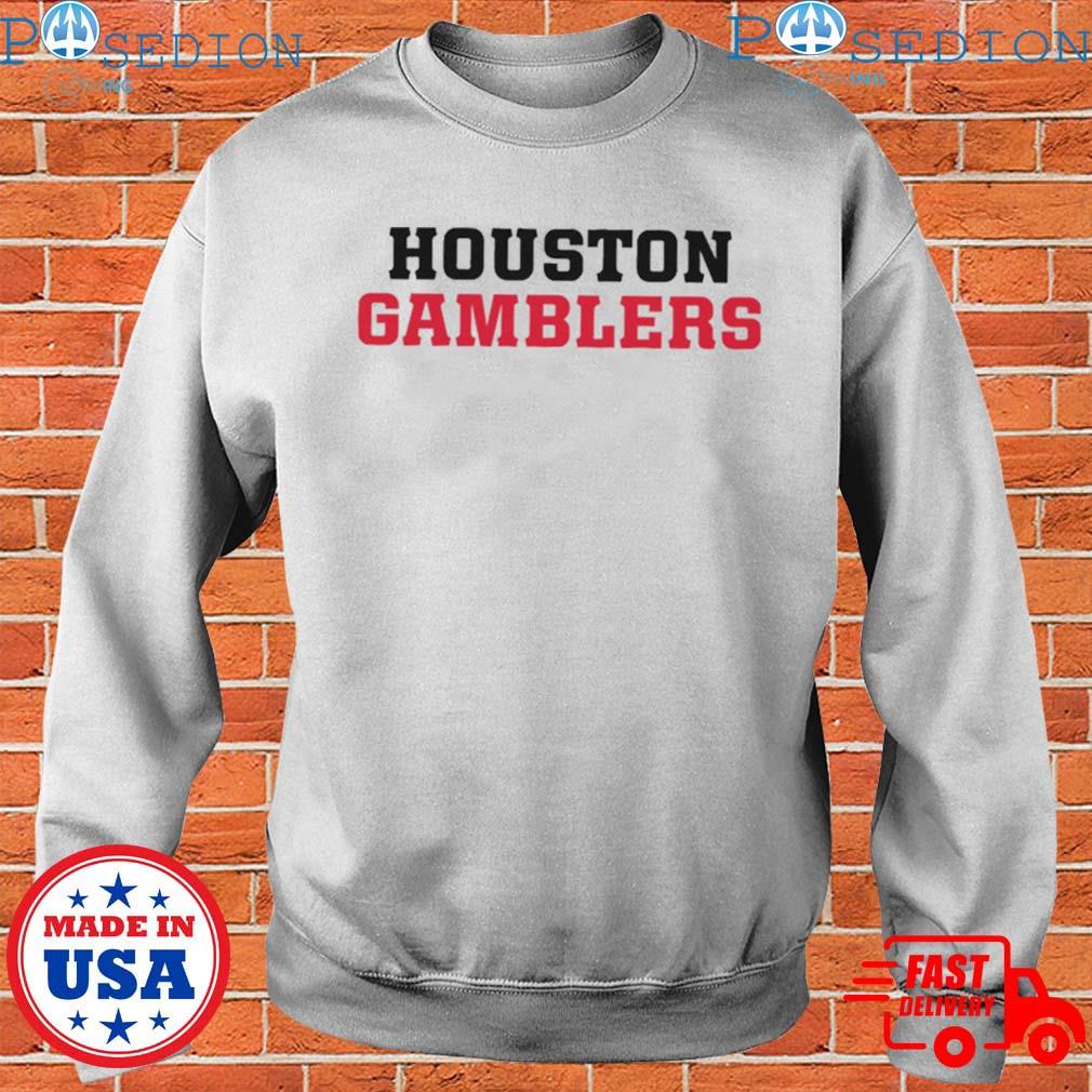 vp-bda Houston Gamblers Authentic Sideline Hoodie Gray / M