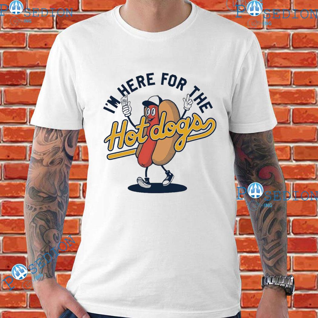 I'm Here For The Hot Dogs - Youth Crew T-Shirt