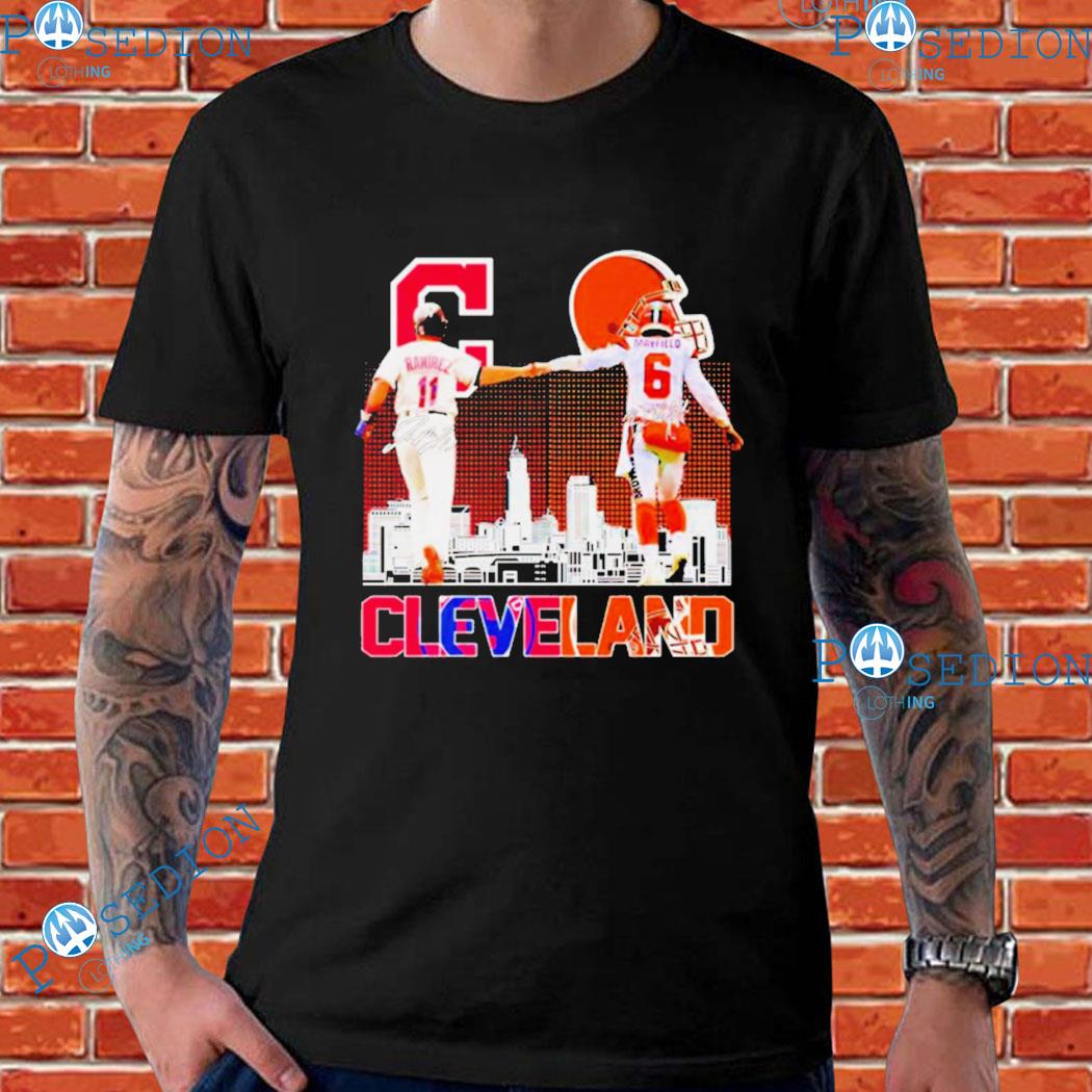 Fanatics Men's Baker Mayfield Brown Cleveland Browns Player Name Number  Tri-Blend Hoodie T-shirt