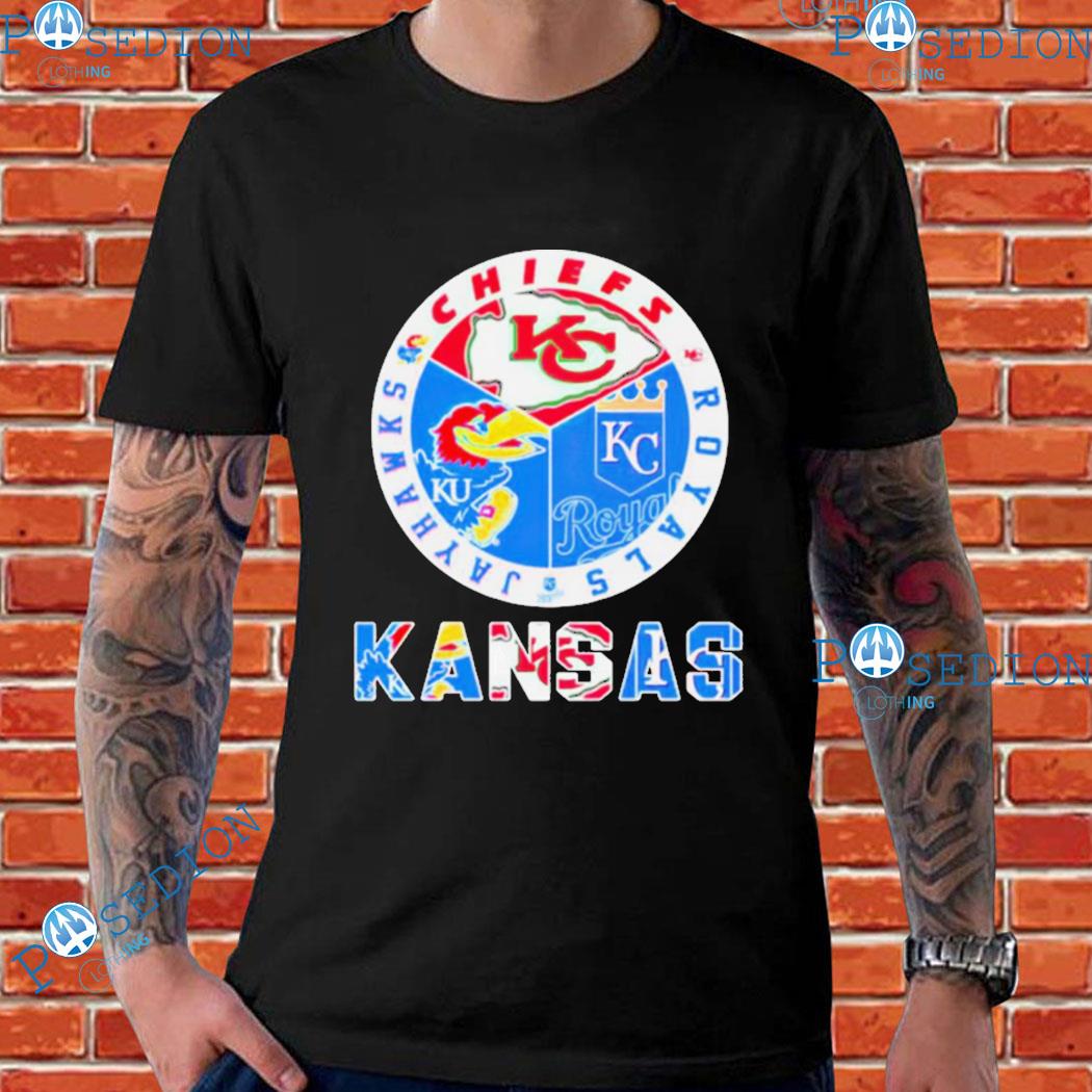 Kansas jayhawks Chiefs royals logo T-shirts, hoodie, sweater, long sleeve  and tank top