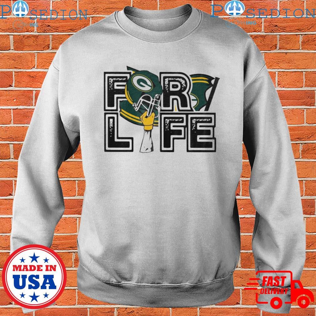 Packers for Life - Green Bay Packers T-shirt - Grey