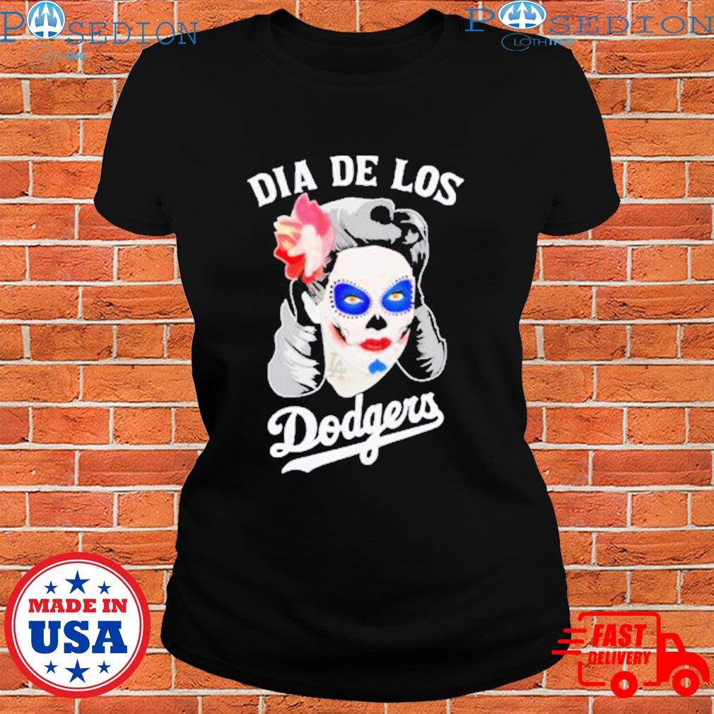 Los angeles Dodgers dia de los Dodgers skull women T-shirts, hoodie,  sweater, long sleeve and tank top