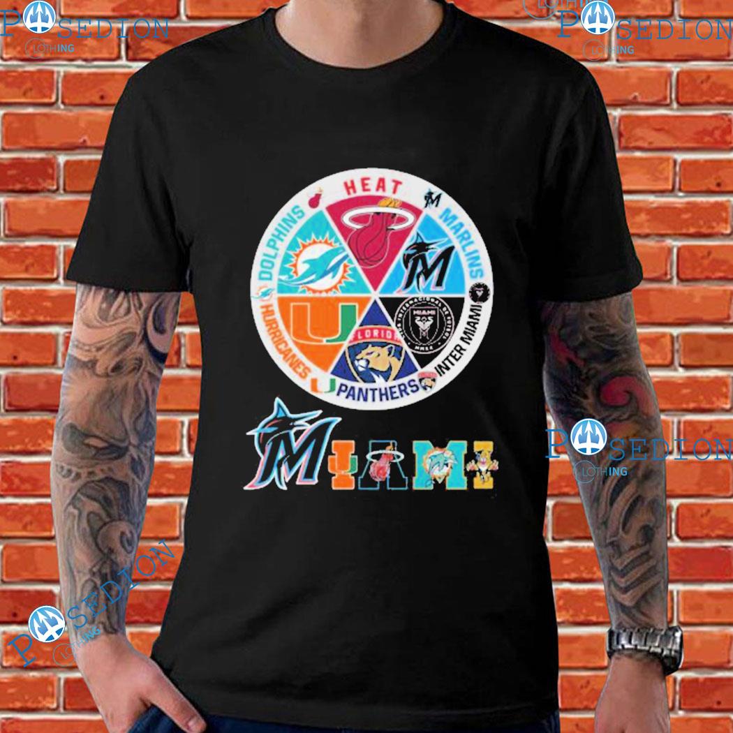 Miami Dolphins Miami Marlins Miami Heat Miami Hurricanes Inter Miami Shirt,  hoodie, sweater, long sleeve and tank top