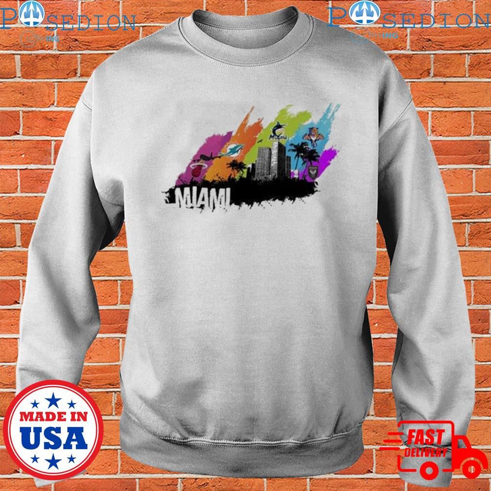 MiamI dolphins heat marlins T-shirt, hoodie, sweater, long sleeve