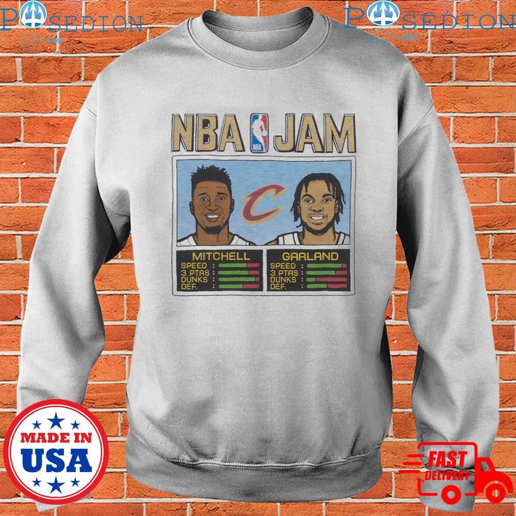 NBA jam cavs mitchell and garland T-shirts, hoodie, sweater, long sleeve  and tank top