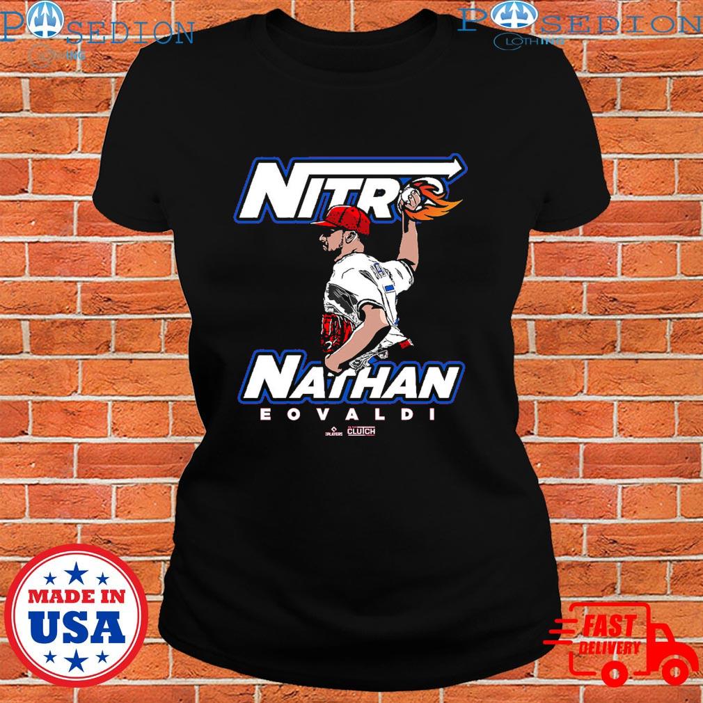 Nathan Eovaldi Kids Toddler T-Shirt - White - Texas | 500 Level Major League Baseball Players Association (MLBPA)