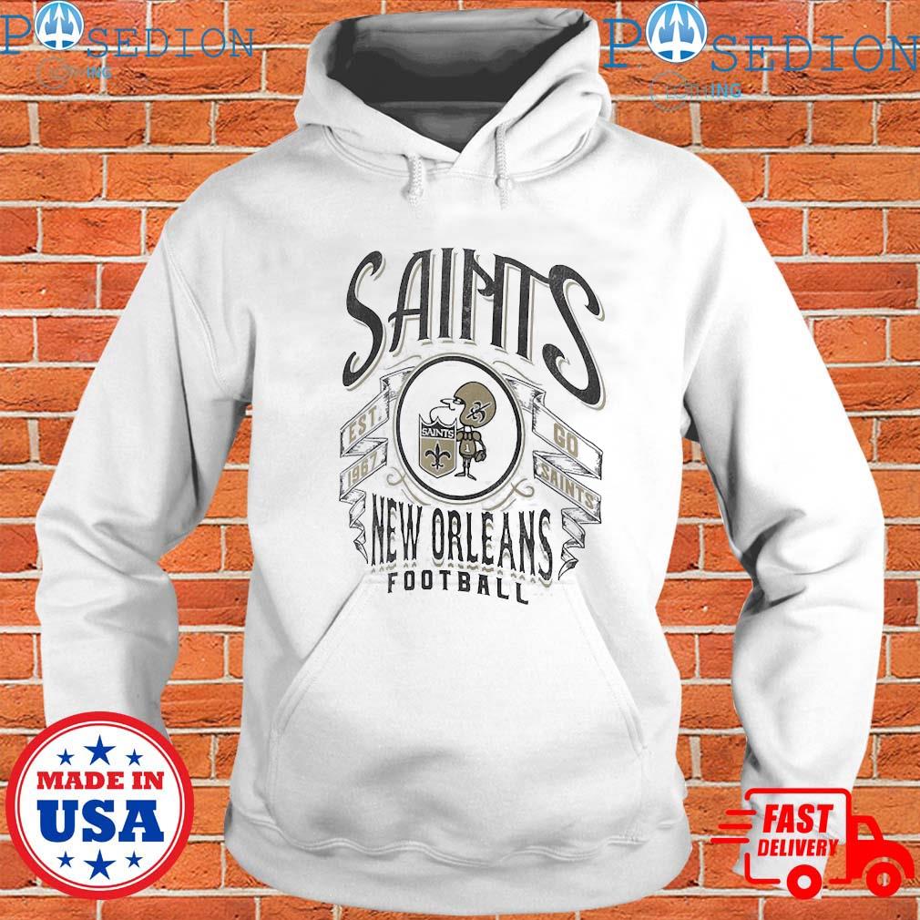 Men's NFL x Darius Rucker Collection by Fanatics White New Orleans Saints  Vintage Football T-Shirt