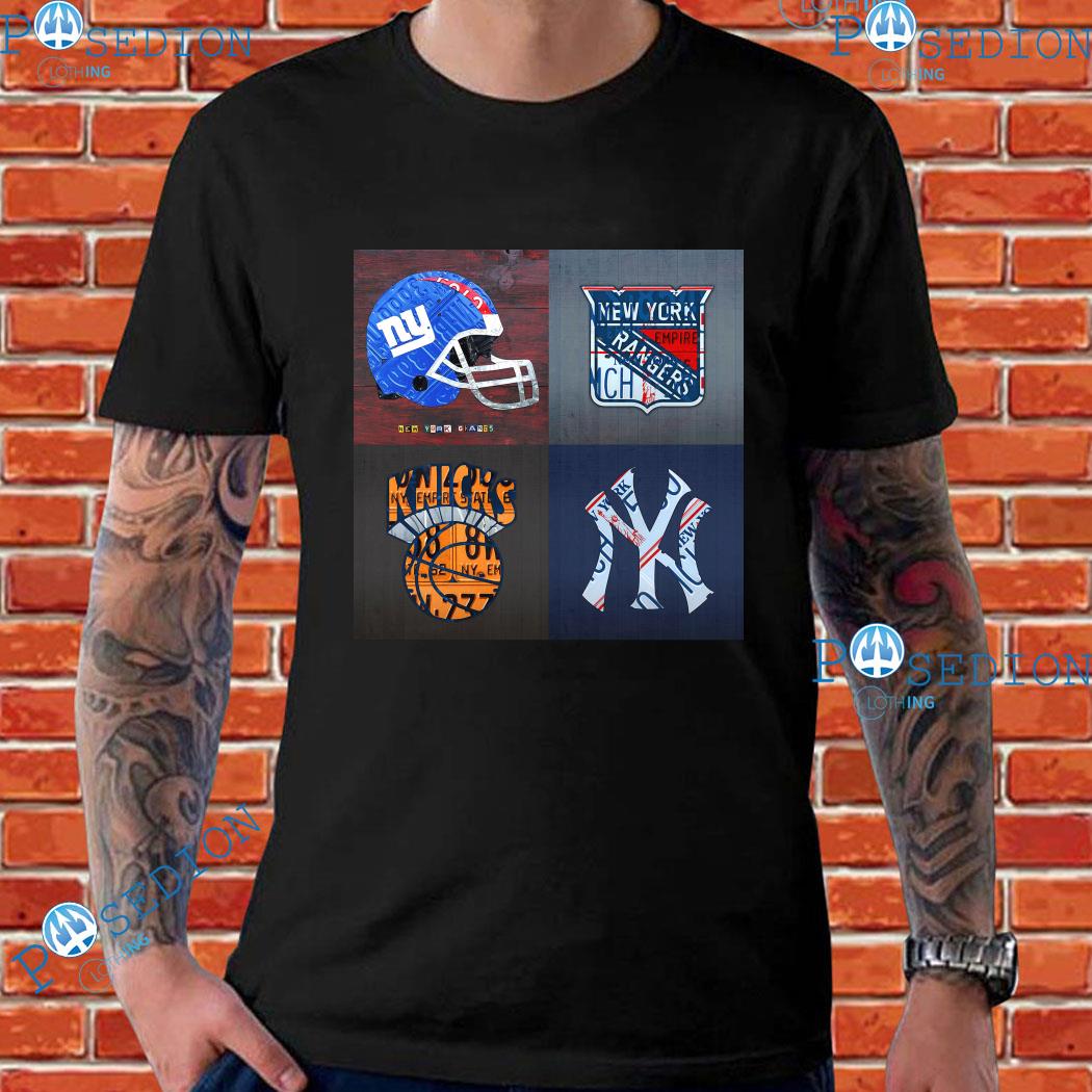 Knicks Rangers Yankees And Giants New York Sport Teams Shirt