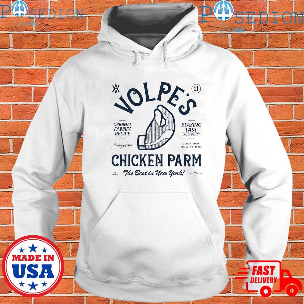 Yankees chicken parm shirt anthony volpe shirt, hoodie, sweater, long  sleeve and tank top