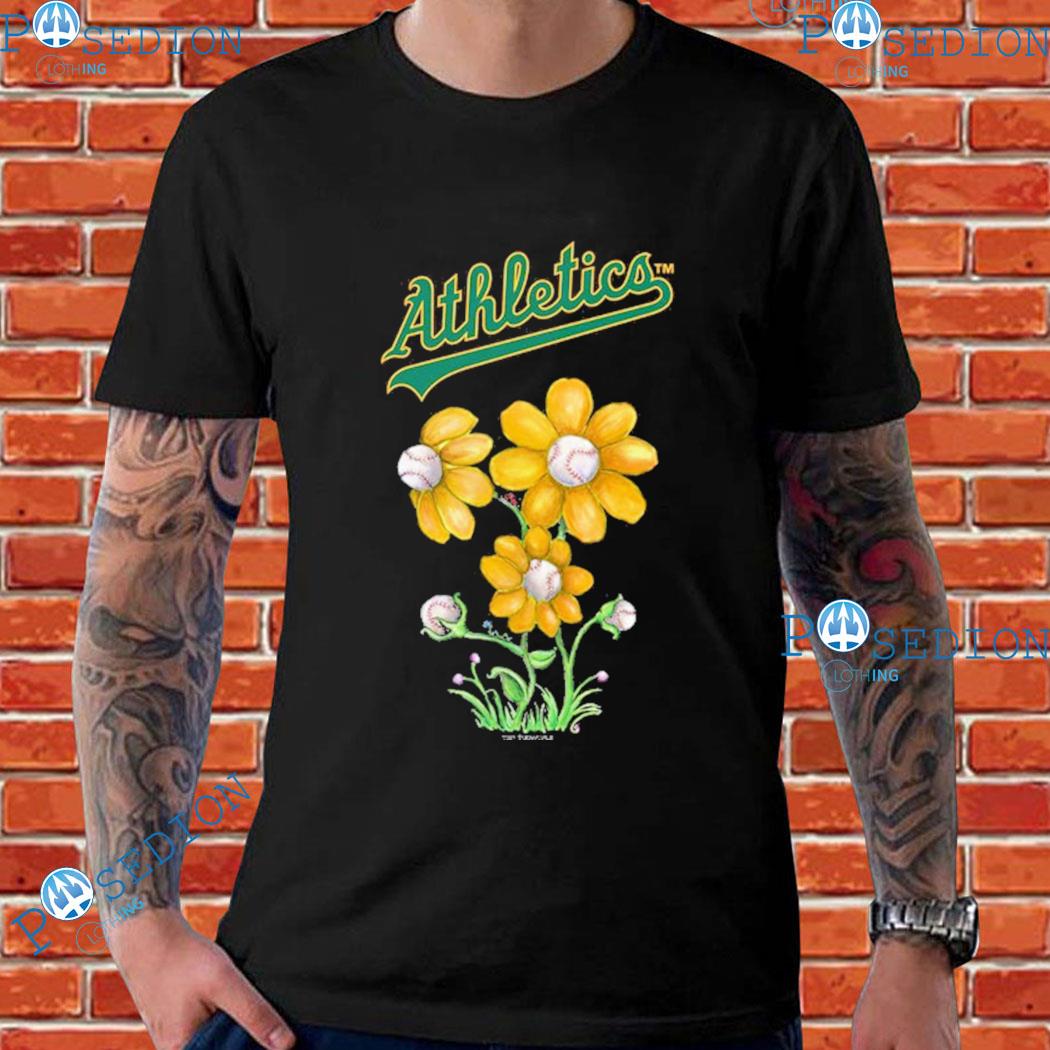 Oakland Athletics Blooming Baseballs Tee Shirt