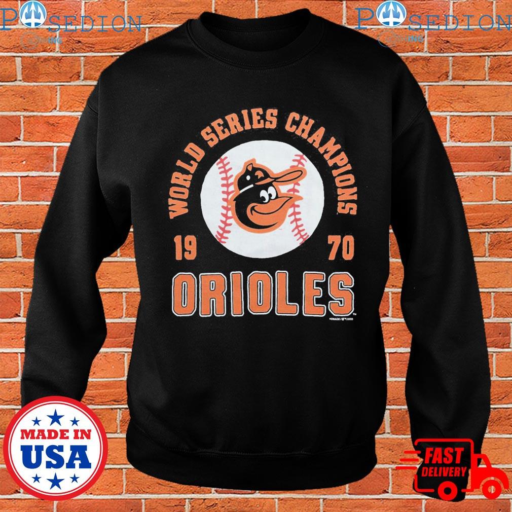 Baltimore Orioles '70 T-Shirt from Homage. | Orange | Vintage Apparel from Homage.