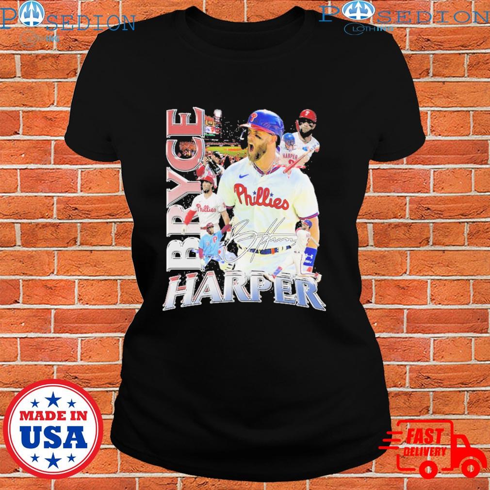 Official philadelphia Phillies Bryce Harper Signature T-Shirts, hoodie,  tank top, sweater and long sleeve t-shirt