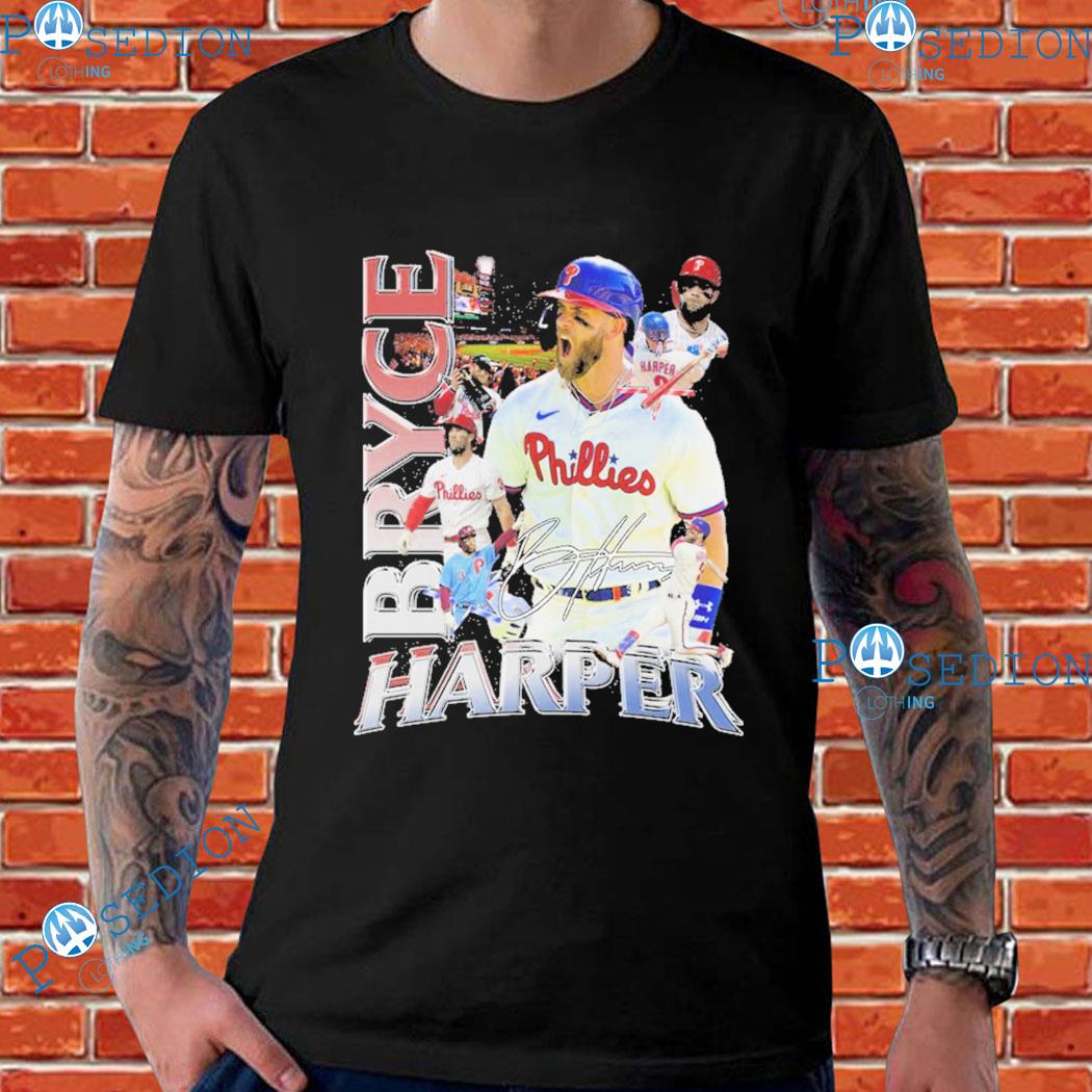 The Bryce Harper Phillies jerseys and T-shirts have dropped online 