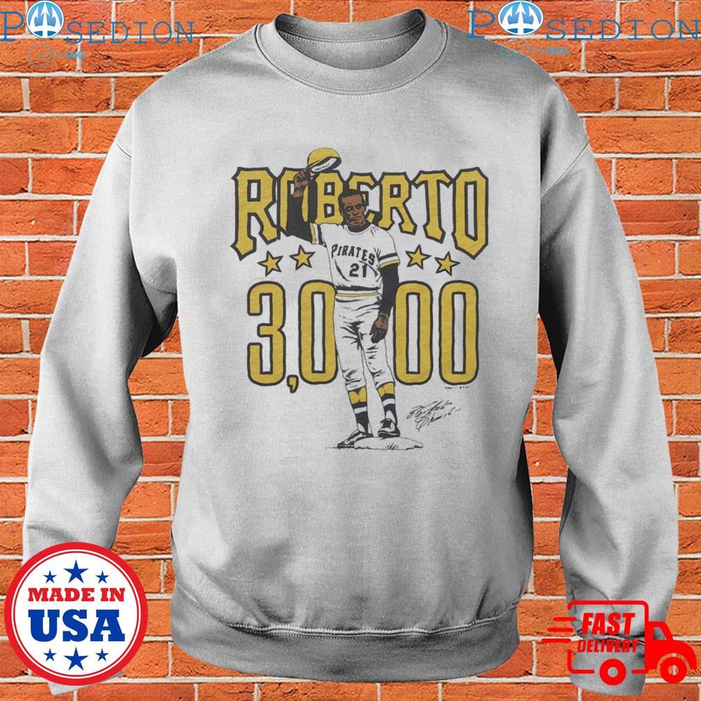 Official pirates roberto clemente 3000 signature T-shirts, hoodie