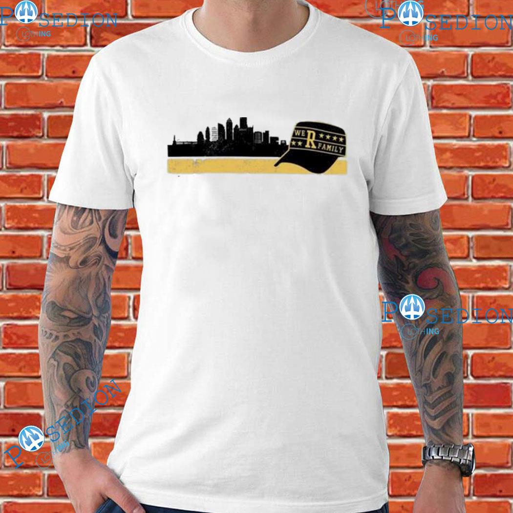 Pittsburgh Pirates baseball we are R family cap skyline shirt, hoodie,  sweater and v-neck t-shirt