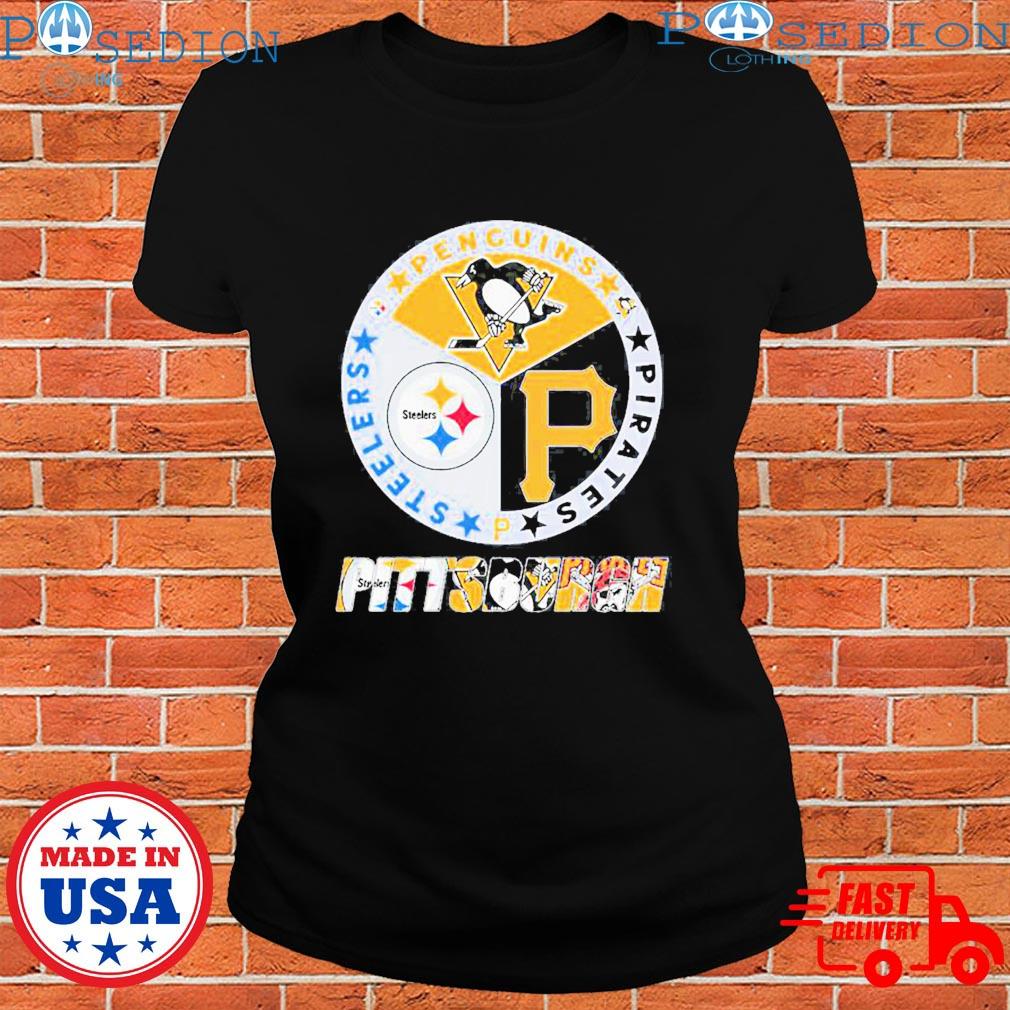 Official pittsburgh City Of Champions Steelers Penguins Pirates Shirt,  hoodie, sweater, long sleeve and tank top