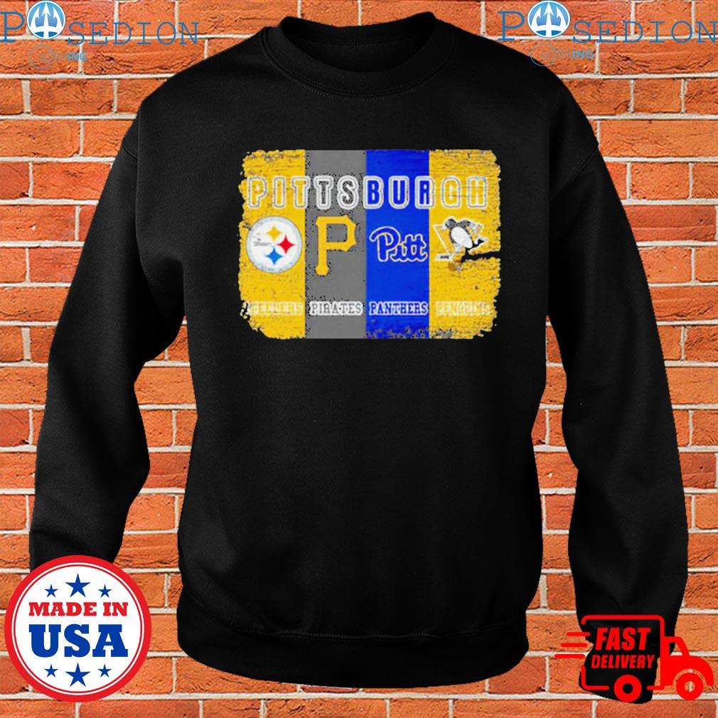 Pittsburgh Steelers Pittsburgh Pirates Pittsburgh Panthers Pittsburgh  Penguins logo shirt, hoodie, sweater, long sleeve and tank top