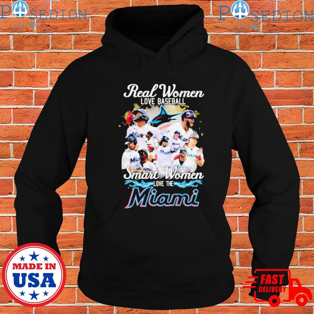 Official real Women Love Baseball Smart Women Love The Miami Marlins Shirt,  hoodie, sweater, long sleeve and tank top