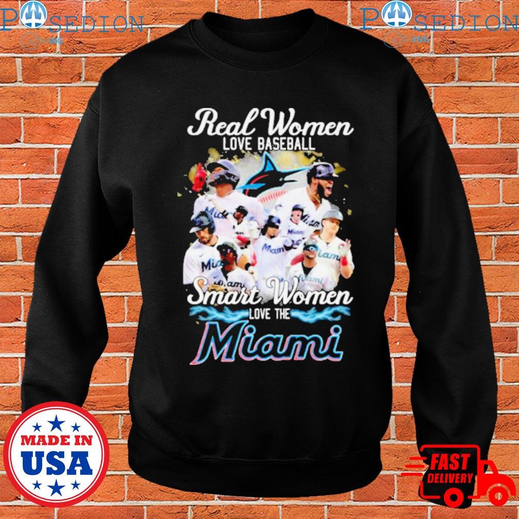 Official real Women Love Baseball Smart Women Love The Miami Marlins Shirt  - Limotees