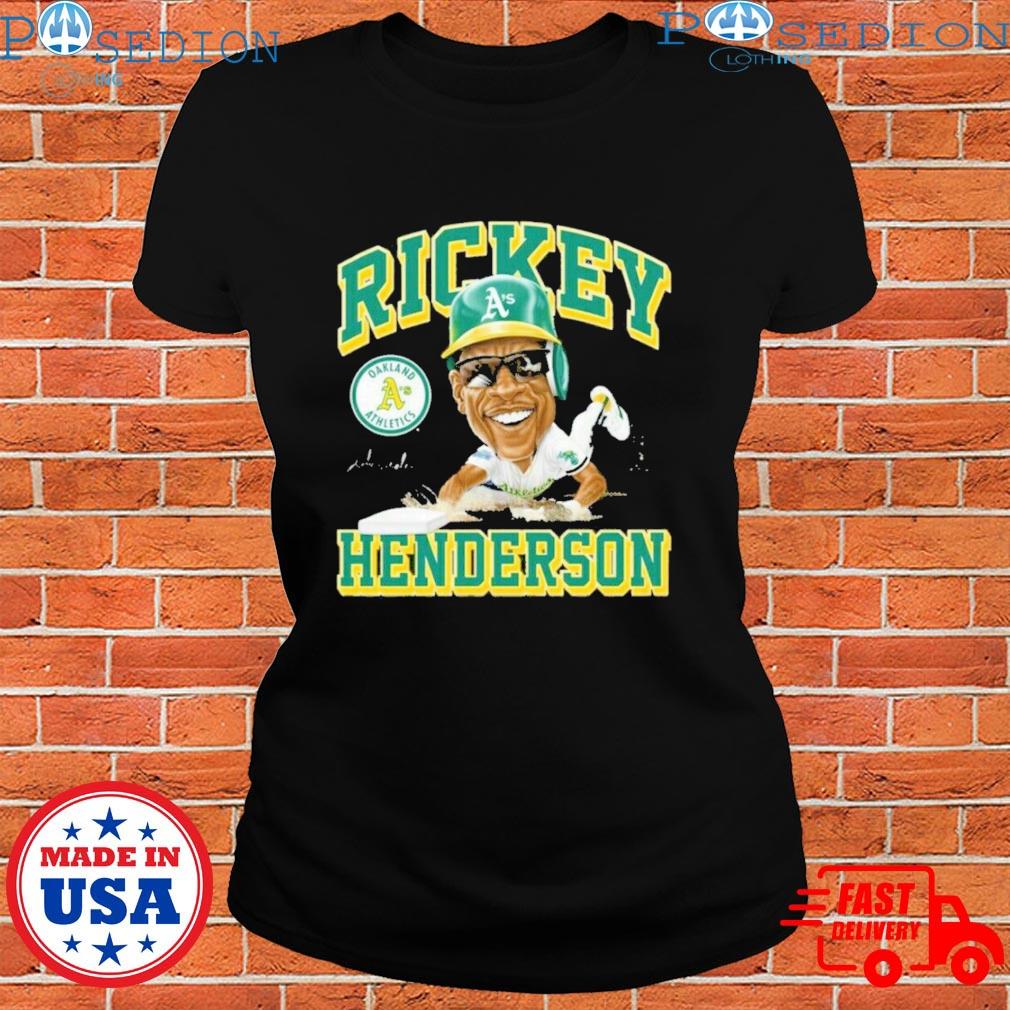 Oakland Athletics Ricky Henderson Throwback T Shirt