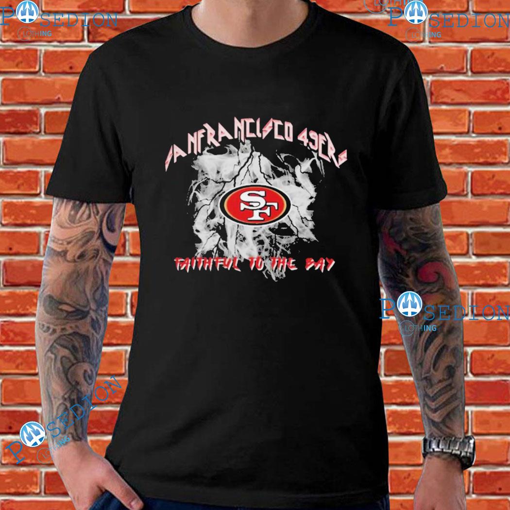 San Francisco 49ers WEAR by Erin Andrews Women's T-Shirt - Charcoal