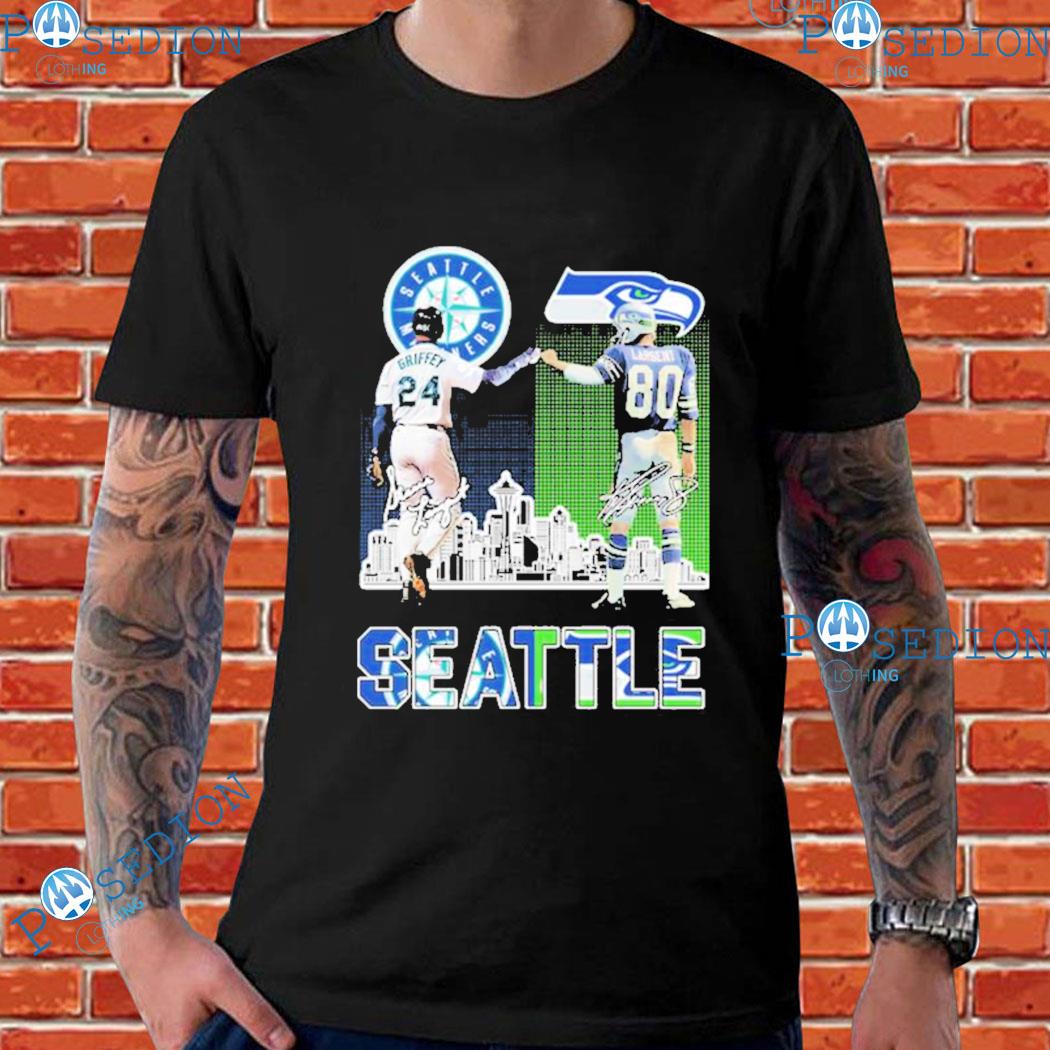 Seattle ken griffey jr and steve largent signatures T-shirt, hoodie,  sweater, long sleeve and tank top