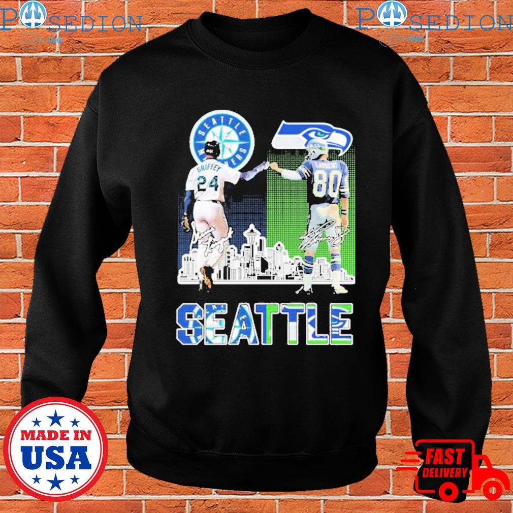 Seattle ken griffey jr and steve largent signatures T-shirt, hoodie,  sweater, long sleeve and tank top