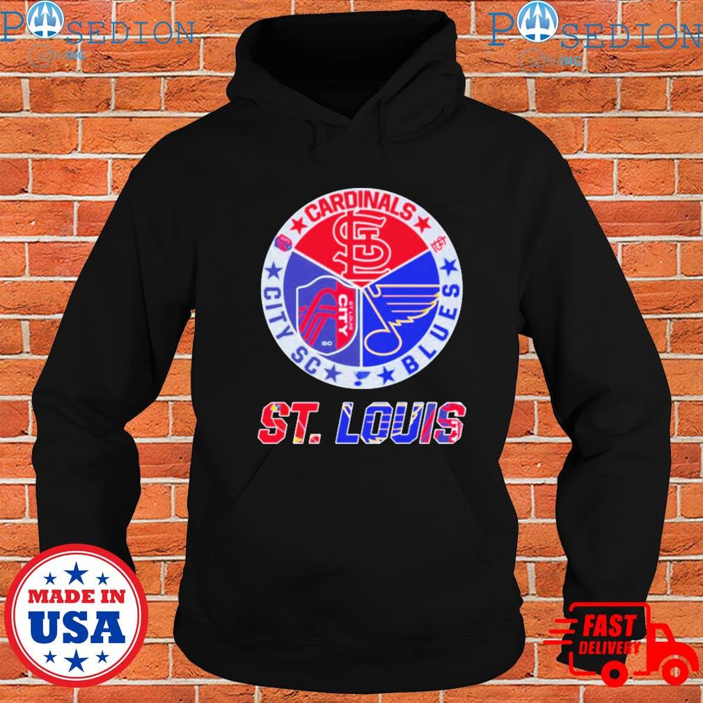 White Blues St. Louis Blues And St. Louis Cardinals Red shirt, hoodie,  sweater, longsleeve t-shirt