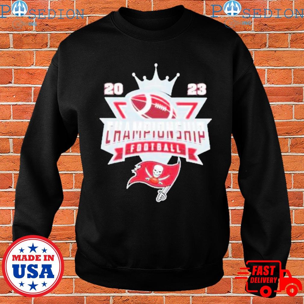 Tampa bay buccaneers Football NFL 2023 championship crown logo T