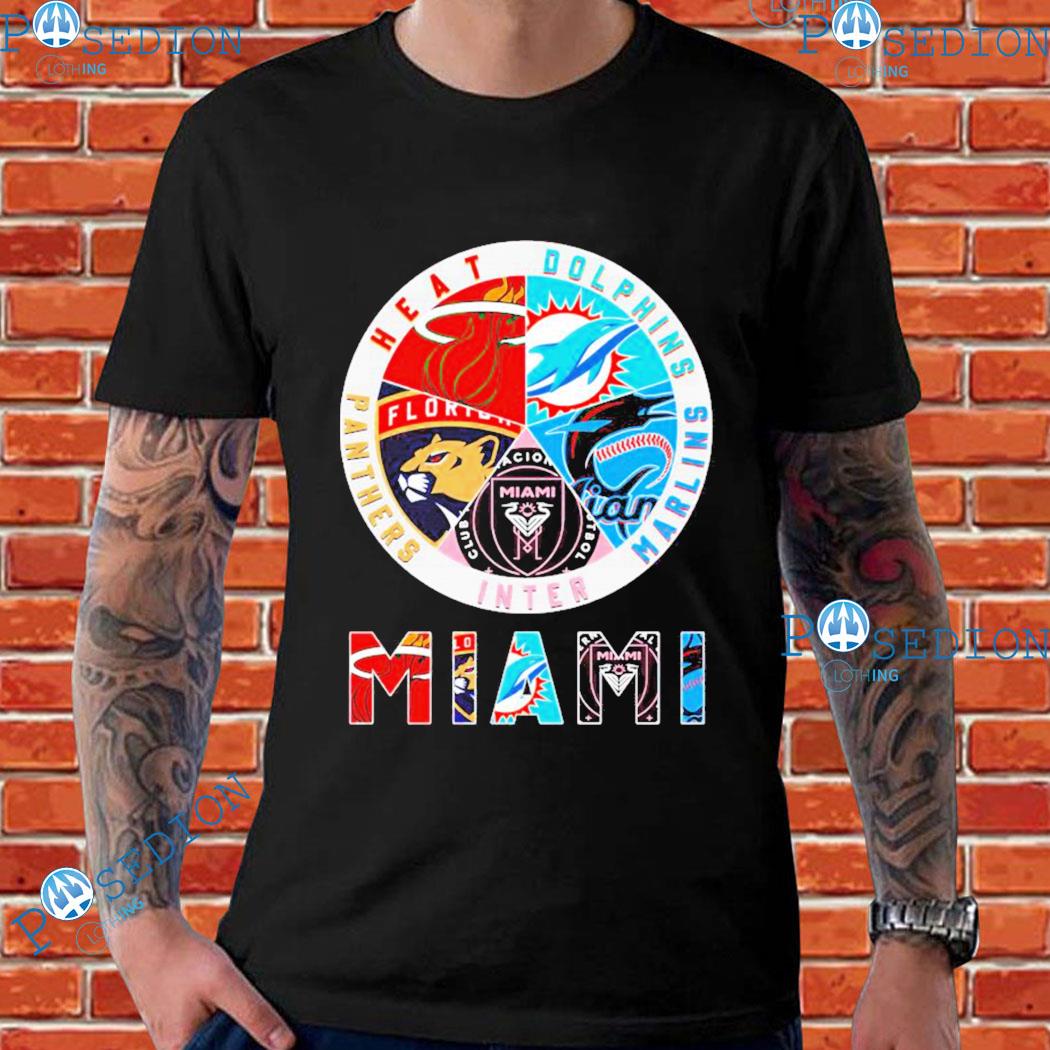 Miami Heat Logo Pattern T Shirt
