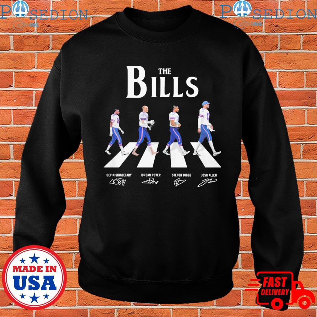 Official the Bills signatures devin singletary jordan poyer sefon diggs  josh allen Buffalo Bills NFL T-shirts, hoodie, tank top, sweater and long  sleeve t-shirt